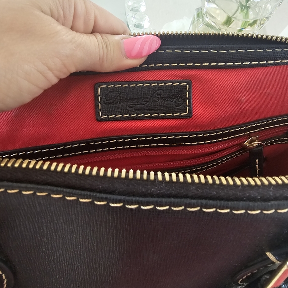 Dooney & Bourke Black Leather Satchel - Picture 3 of 5